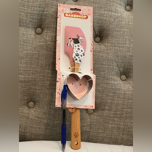 French Bulldog spatula and cookie cutter set - Picture 2 of 5
